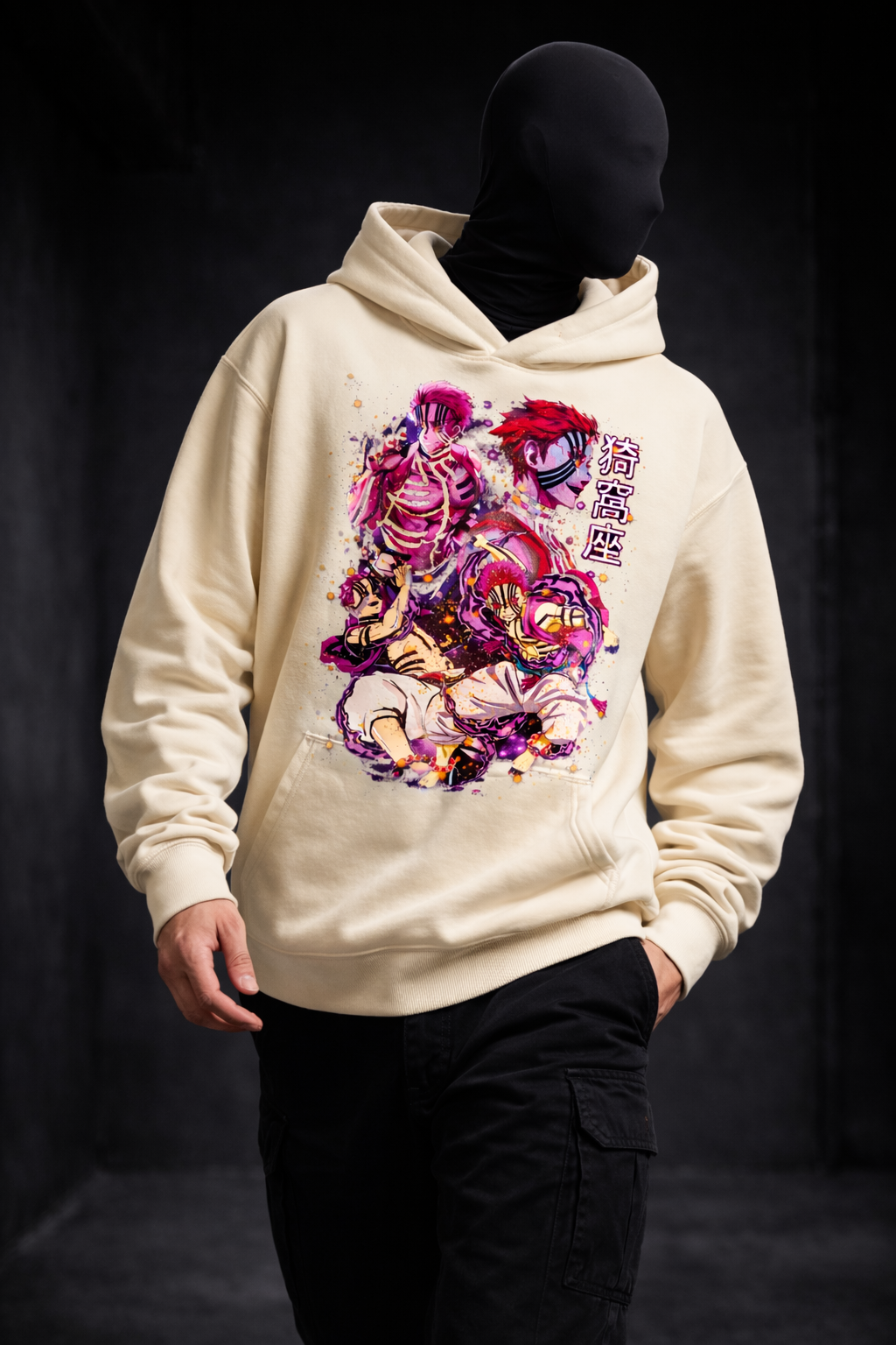 Men’s Void Wave Oversized Hoodie – Anime Street Aesthetic