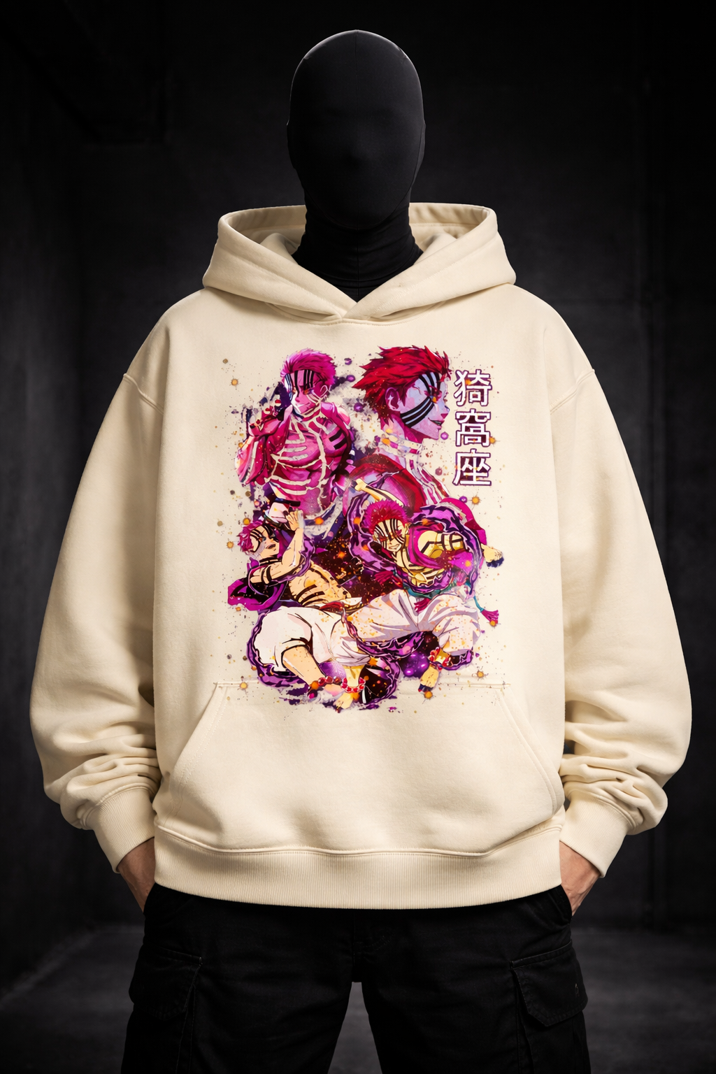 Men’s Void Wave Oversized Hoodie – Anime Street Aesthetic