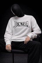 IVORY GRID – Waffle Knit Oversized Full Sleeve - Jenzra