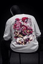 IVORY GRID – Waffle Knit Oversized Full Sleeve - Jenzra