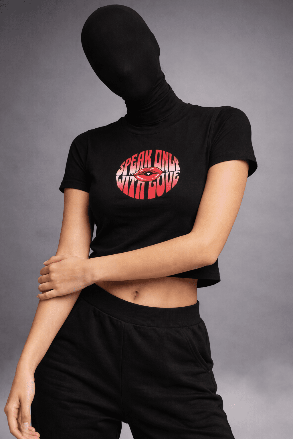 LOVE SPELL – Baby Tee (Black) - Jenzra