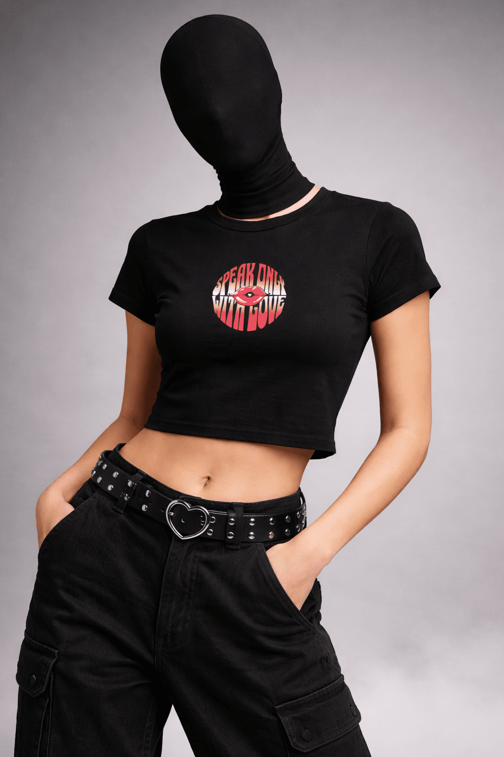 LOVE SPELL – Baby Tee (Black) - Jenzra