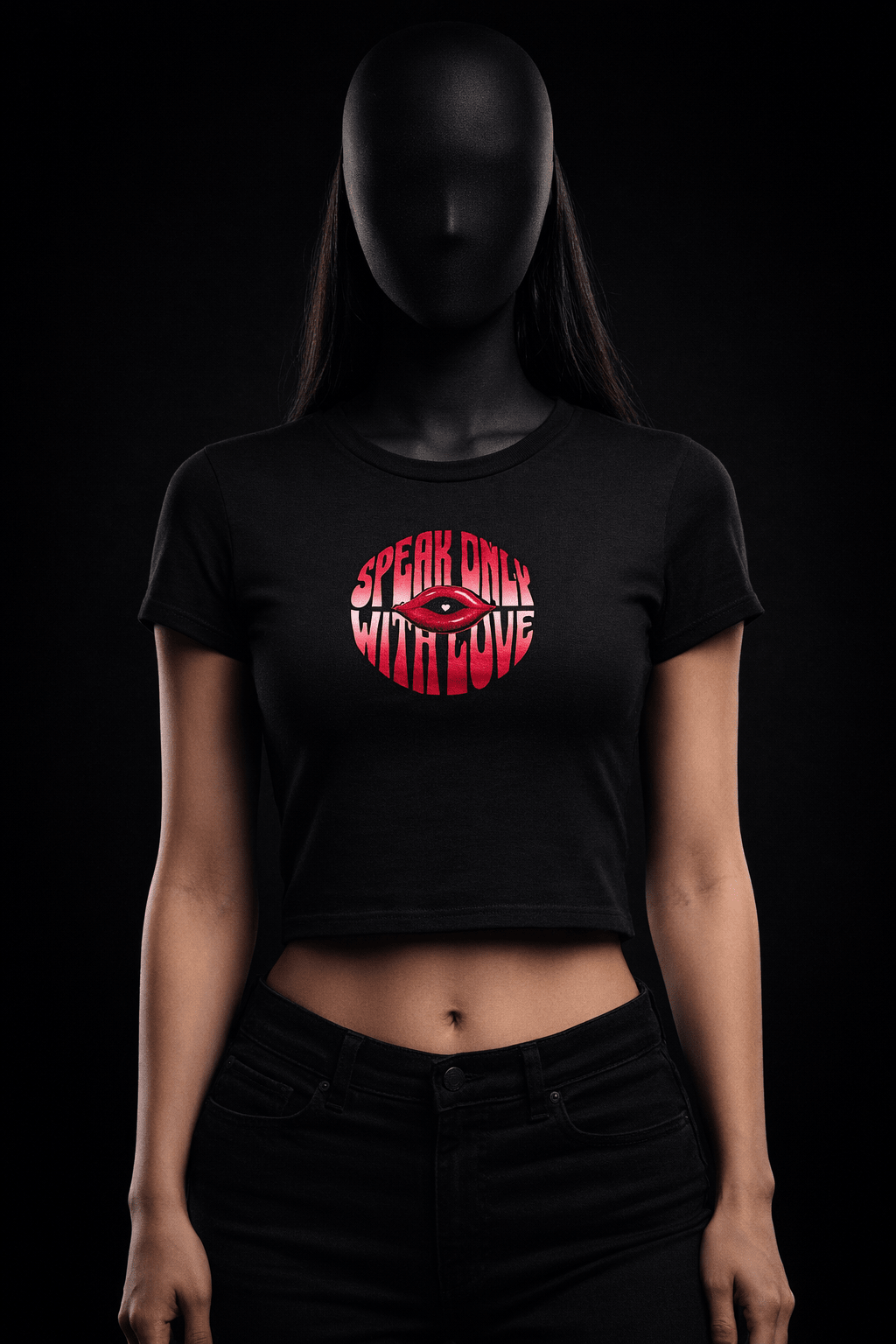 LOVE SPELL – Baby Tee (Black) - Jenzra