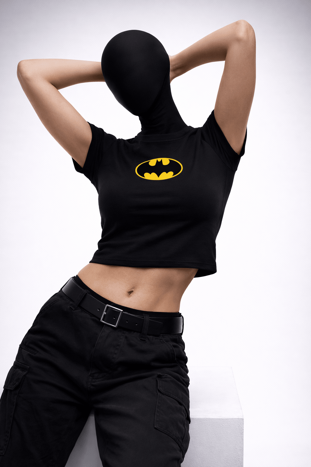 NIGHTWING EMBLEM – Baby Tee (Black) - Jenzra