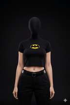 NIGHTWING EMBLEM – Baby Tee (Black) - Jenzra