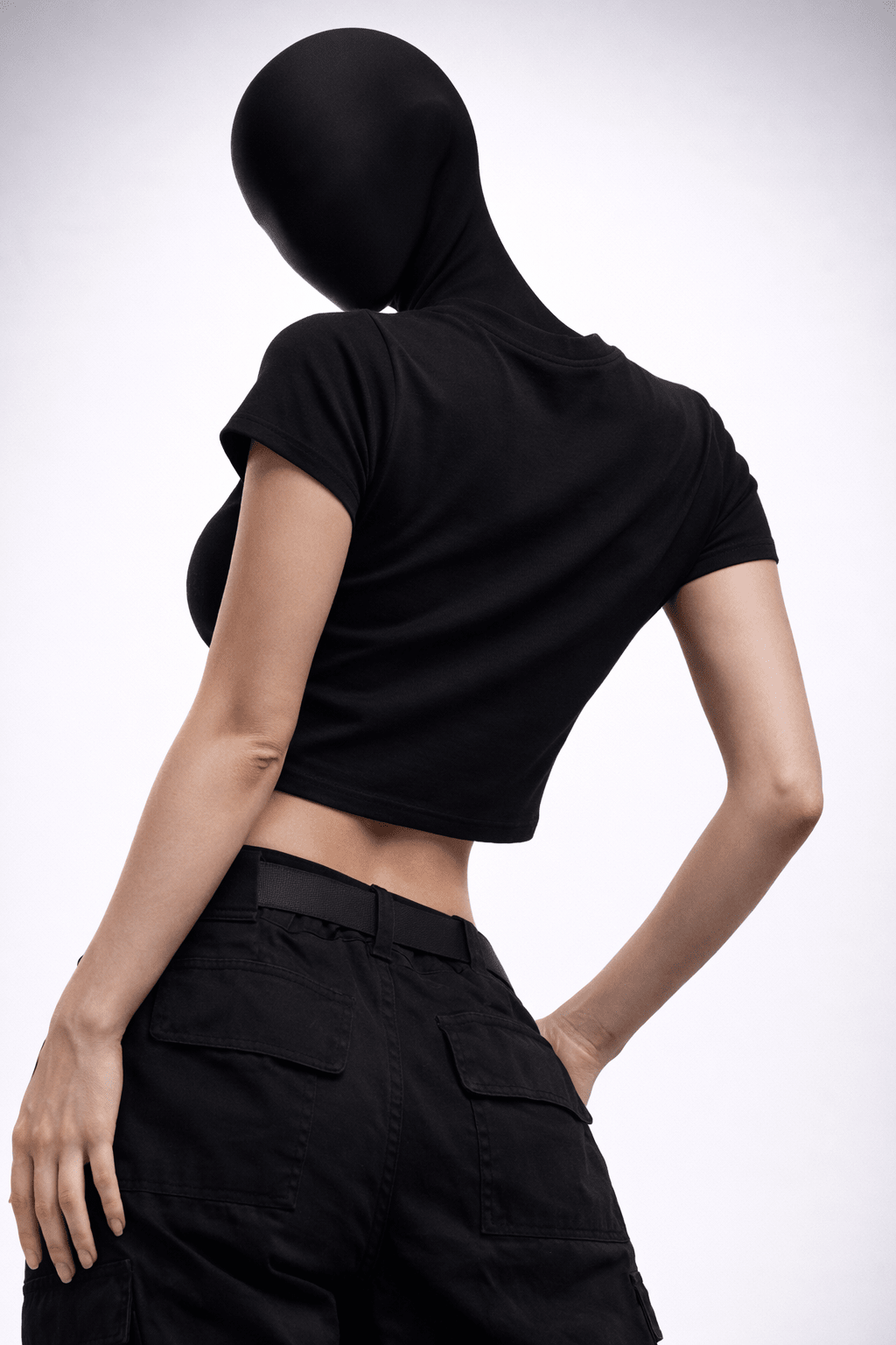 NIGHTWING EMBLEM – Baby Tee (Black) - Jenzra