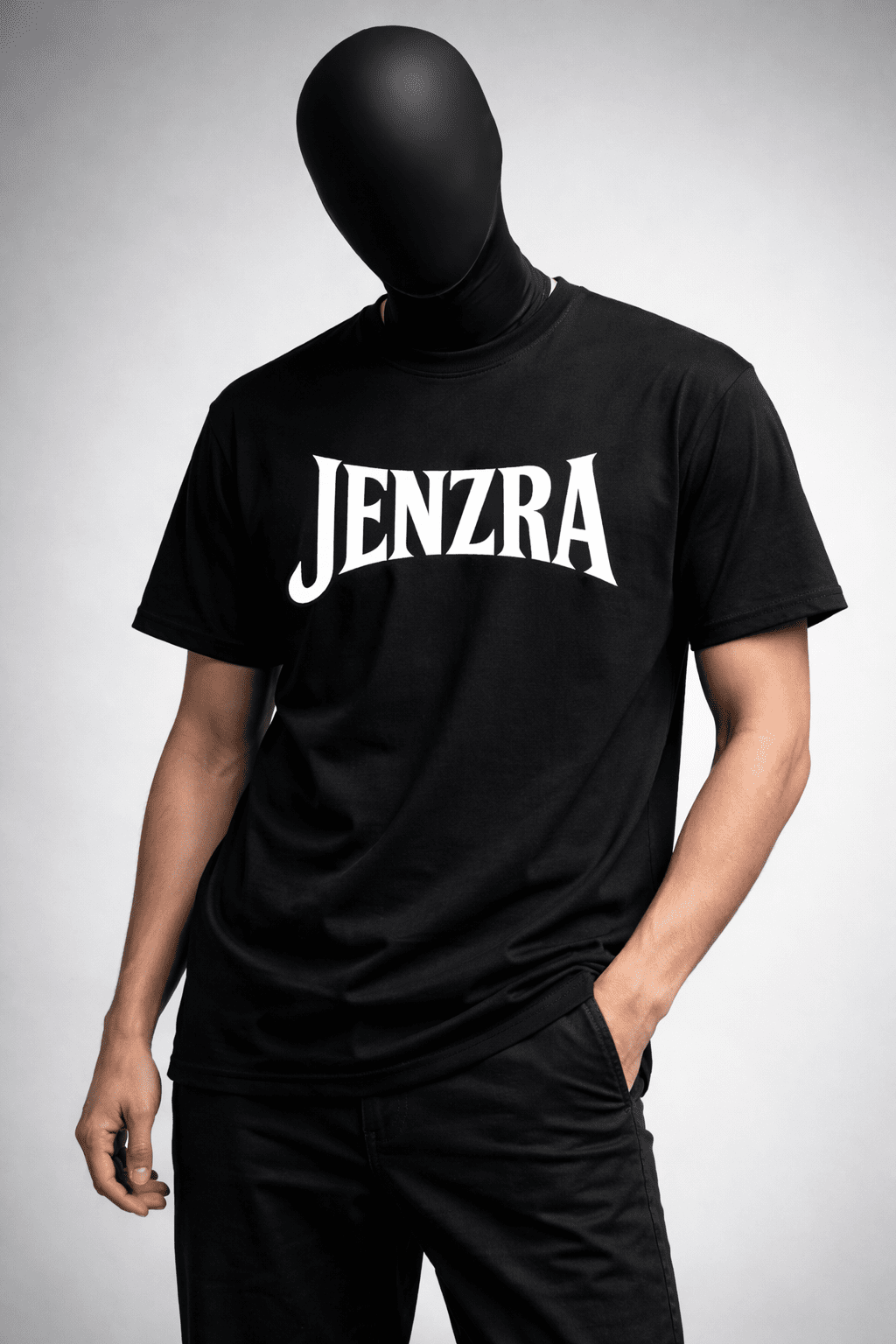 NOIR BASE – Regular Black Tee - Jenzra