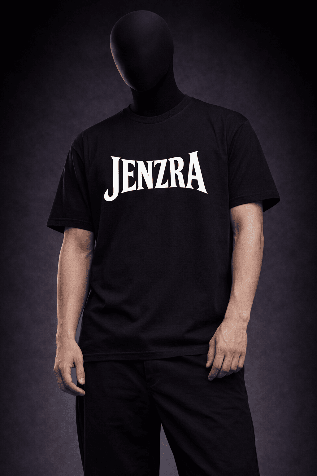 NOIR BASE – Regular Black Tee - Jenzra