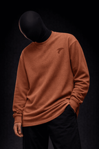 UMBRA EARTH – Waffle Knit Oversized Full Sleeve - Jenzra