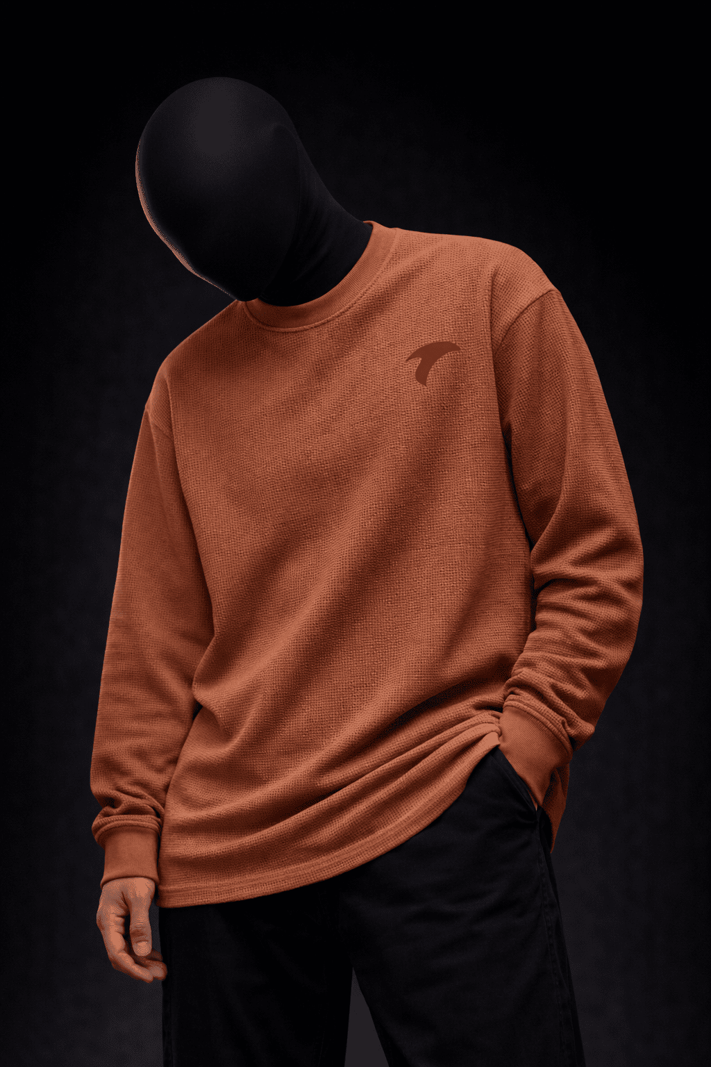 UMBRA EARTH – Waffle Knit Oversized Full Sleeve - Jenzra