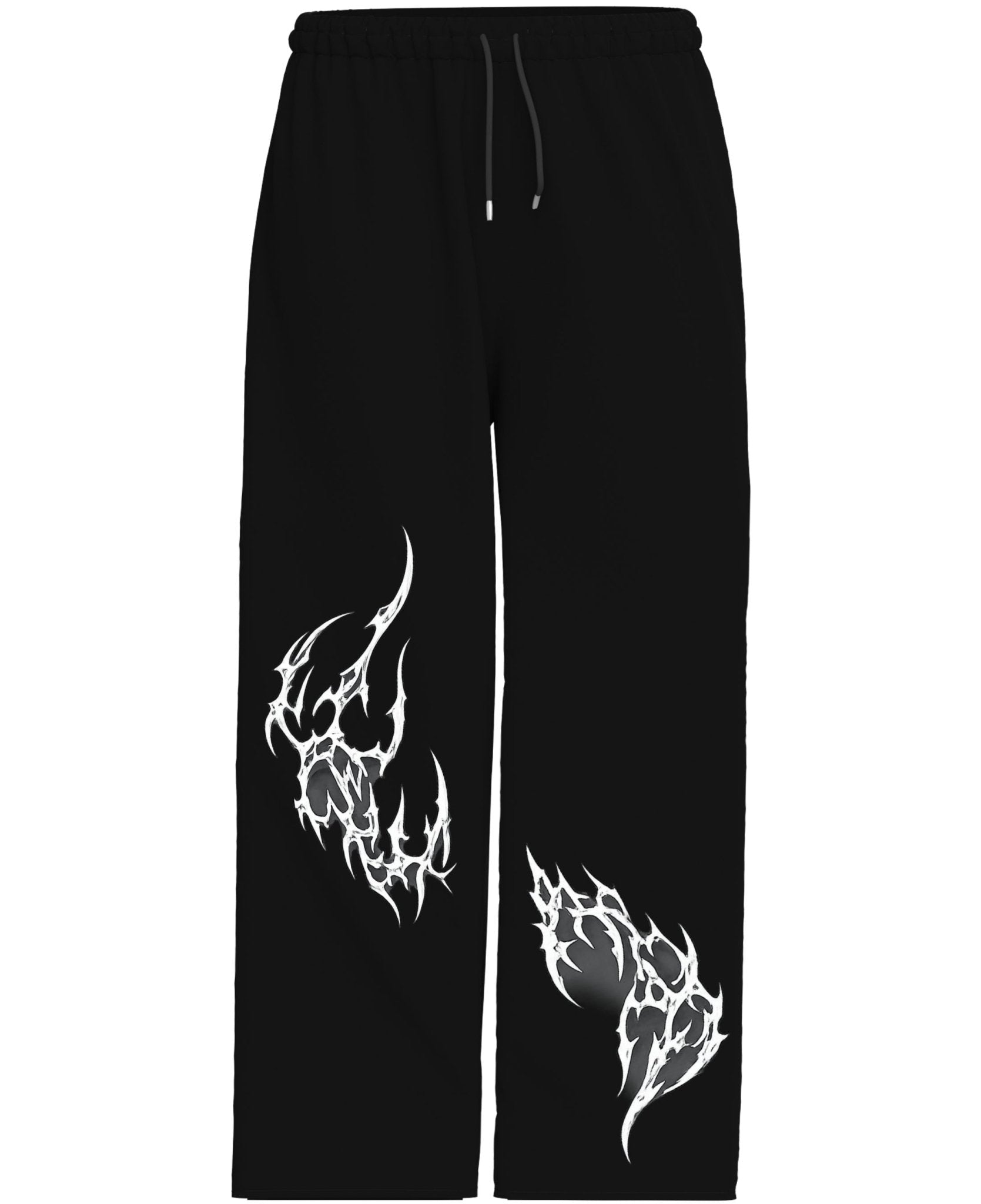 VOIDFLARE – Black Graphic Joggers - Jenzra