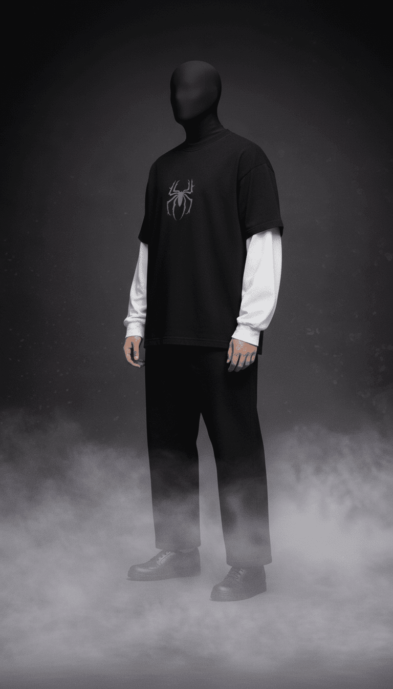 WEBFORGE – Oversized Attached Sleeve Tee - Jenzra